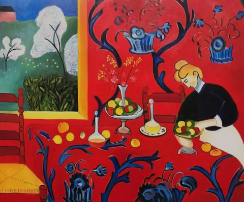 "The Dessert: Harmony in Red" (1908) by Henri Matisse