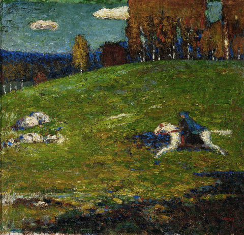 "The Blue Rider" (1903) by Wassily Kandinsky