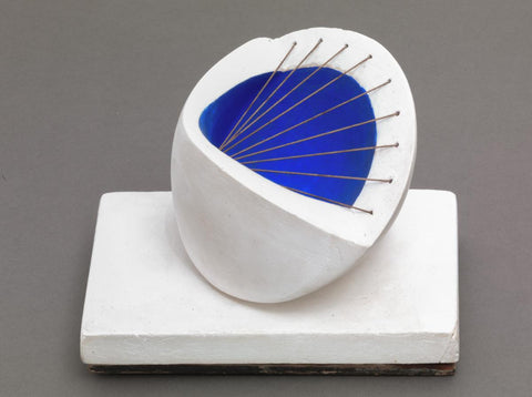 Dame Barbara Hepworth 1903-1975Sculpture with Colour (Deep Blue and Red) 1940
