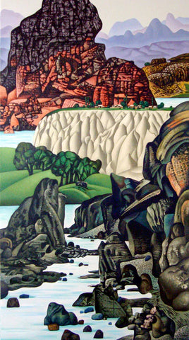 Timeless, Faridun Zoda, 2014, oil on canvas, 30 x 54 in. / 76.2 x 137.16 cm.