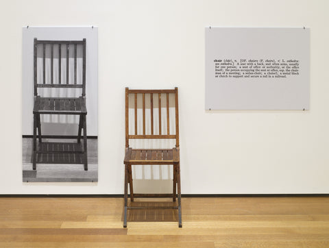 One and Three Chairs" (1965) by Joseph Kosuth