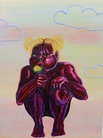 Wishful Thinking, Hailey McGuire, 2023, acrylic on canvas, 40 x 30 in. / 101.6 x 76.2 cm.
