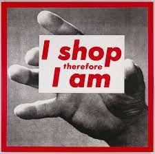 Untitled (I shop, therefore I am)" (1987) by Barbara Kruger