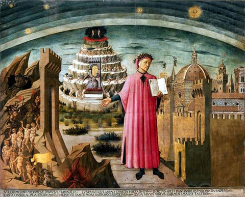 La Divina Commedia di Dante, by Domenico di Michelino, 1465