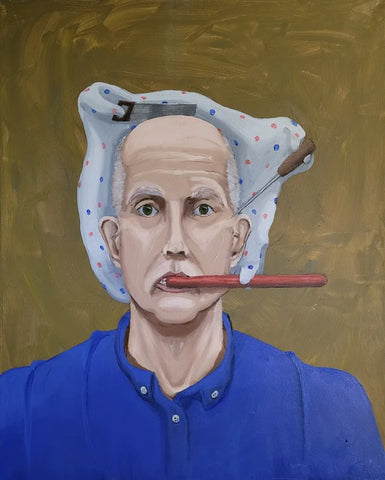 Repressed Memory, Peter Moen, 2022, oil on canvas, 30 x 24 in. / 76.2 x 60.96 cm.