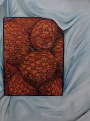 Slutty Little Oranges, Taylor Sizemore, 2024, oil on canvas, 40 x 30 in. / 101.6 x 76.2 cm.