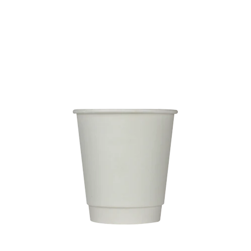 Double Wall Paper Hot Cup 12 oz 90 MM- White (500/case) – Carryout