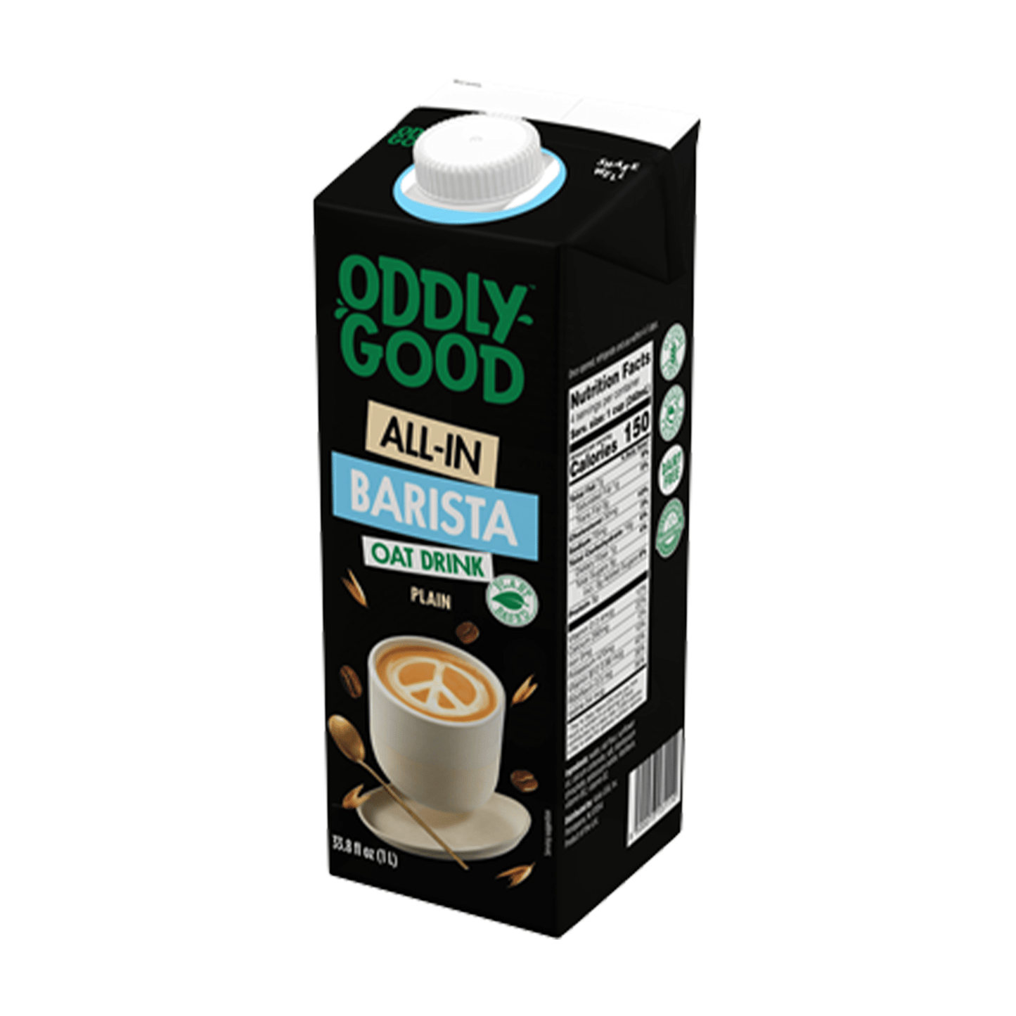 Oatly Barista Edition Oat Milk - Gluten Free, Dairy Free, Non GMO, Vegan,  32 oz (Pack of 6)