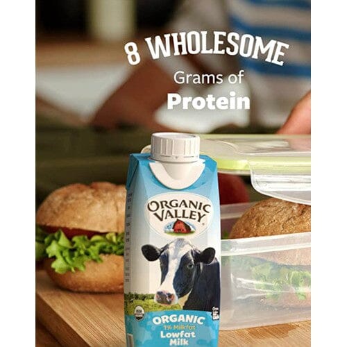 Organic Valley - 1% Low Fat Single Serve Milk 8oz Carton