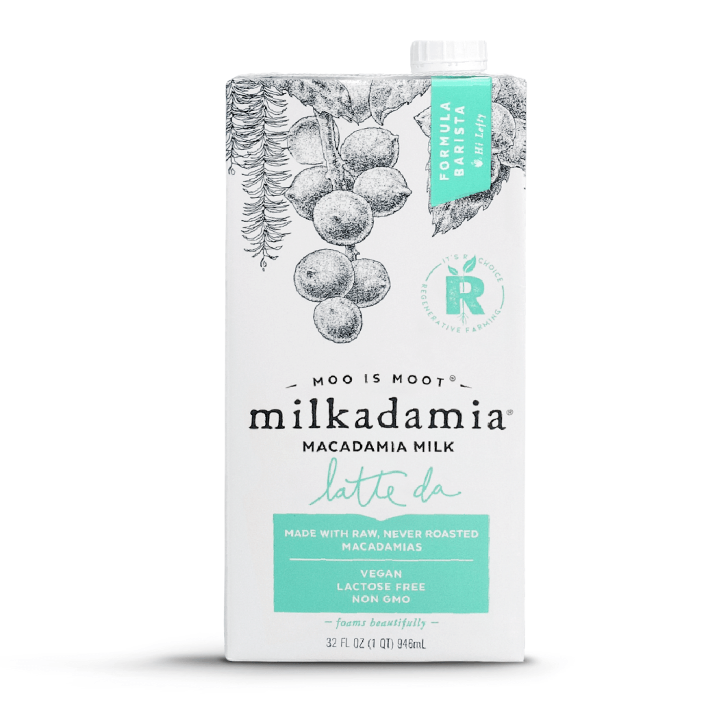 Milkadamia Latte Da Macadamia Milk - 4 cases of 6, 32oz cartons (24 total)