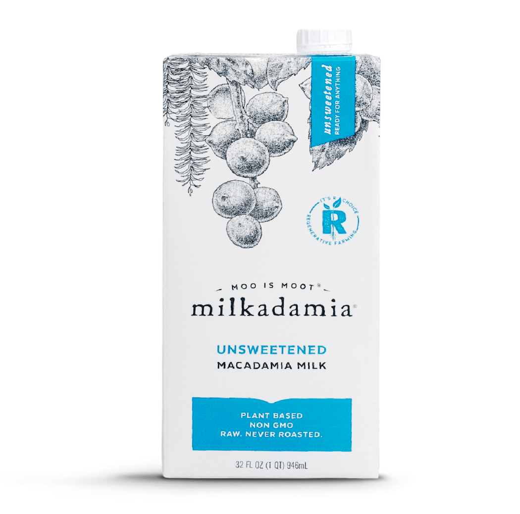 Milkadamia Unsweetened Macadamia Nut Milk - 12 Cartons