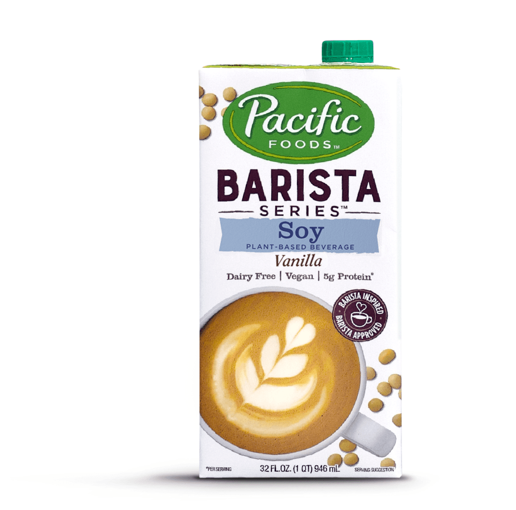 Pacific Foods Barista Series Vanilla Soy Milk - 2 cases of 12, 32oz cartons (24 cartons)