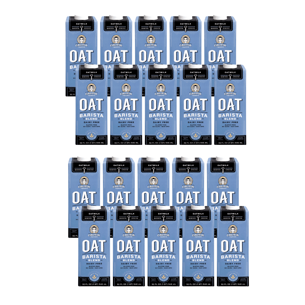 Califia Farms Barista Blend Oat Milk - 2 Cases of 12, 32oz cartons (24 cartons)