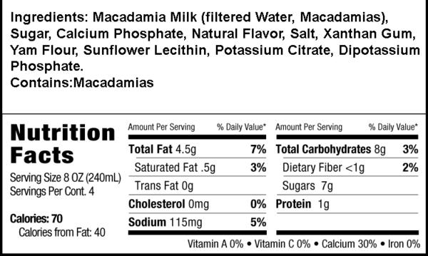 Milkadamia Latte Da Macadamia Milk - 4 cases of 6, 32oz cartons (24 total)