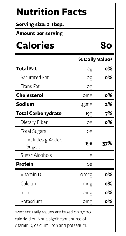 Torani White Chocolate (aka Chocolate Bianco) Syrup