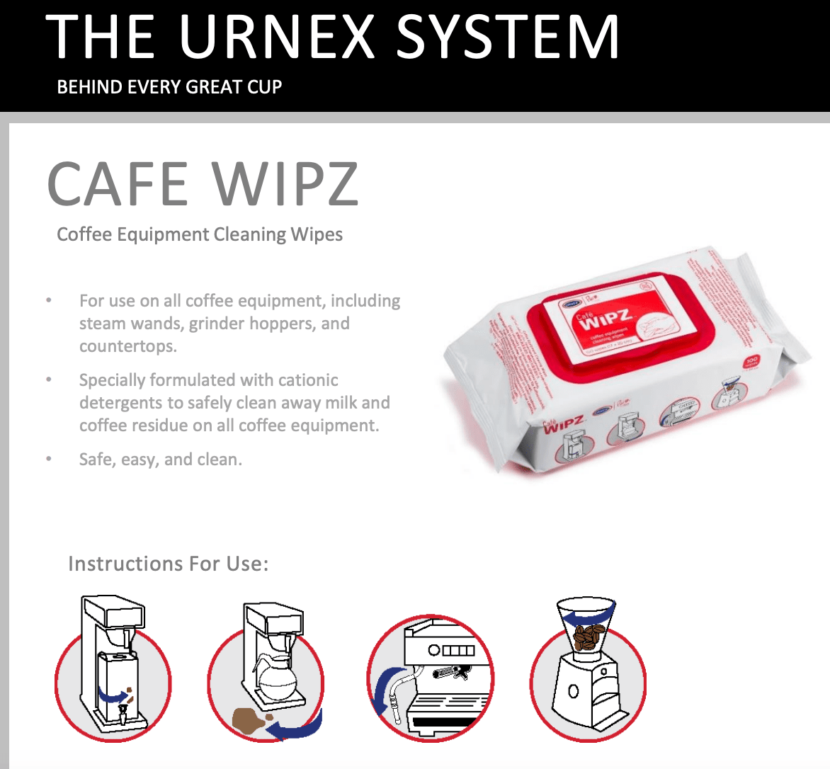 Urnex Cafe Wipz