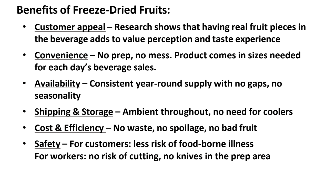 Innovative Freeze Dried Fruits - Blueberry