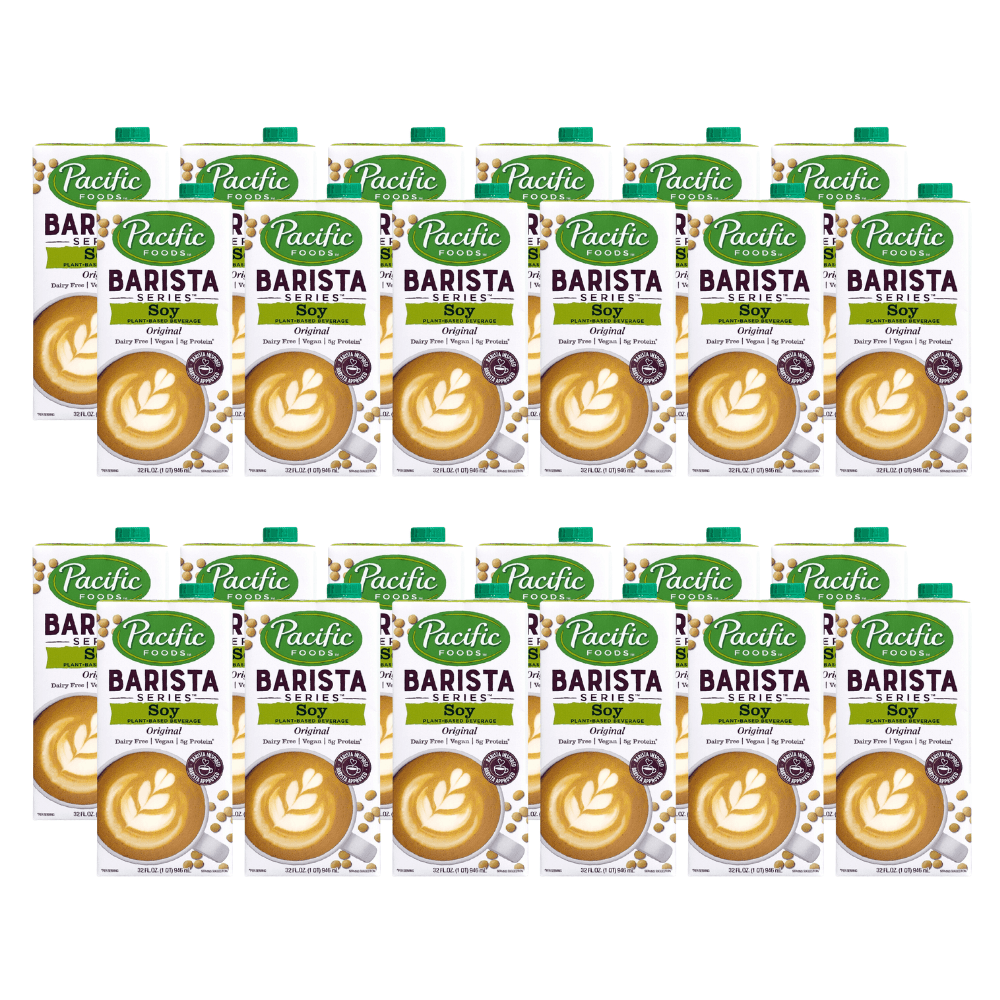 Pacific Foods Barista Series Soy Milk - 2 cases of 12, 32oz cartons (24 cartons)