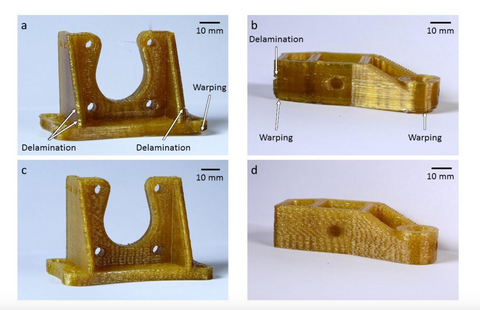 PEI-Teile gedruckt auf einem Lulzbot Taz