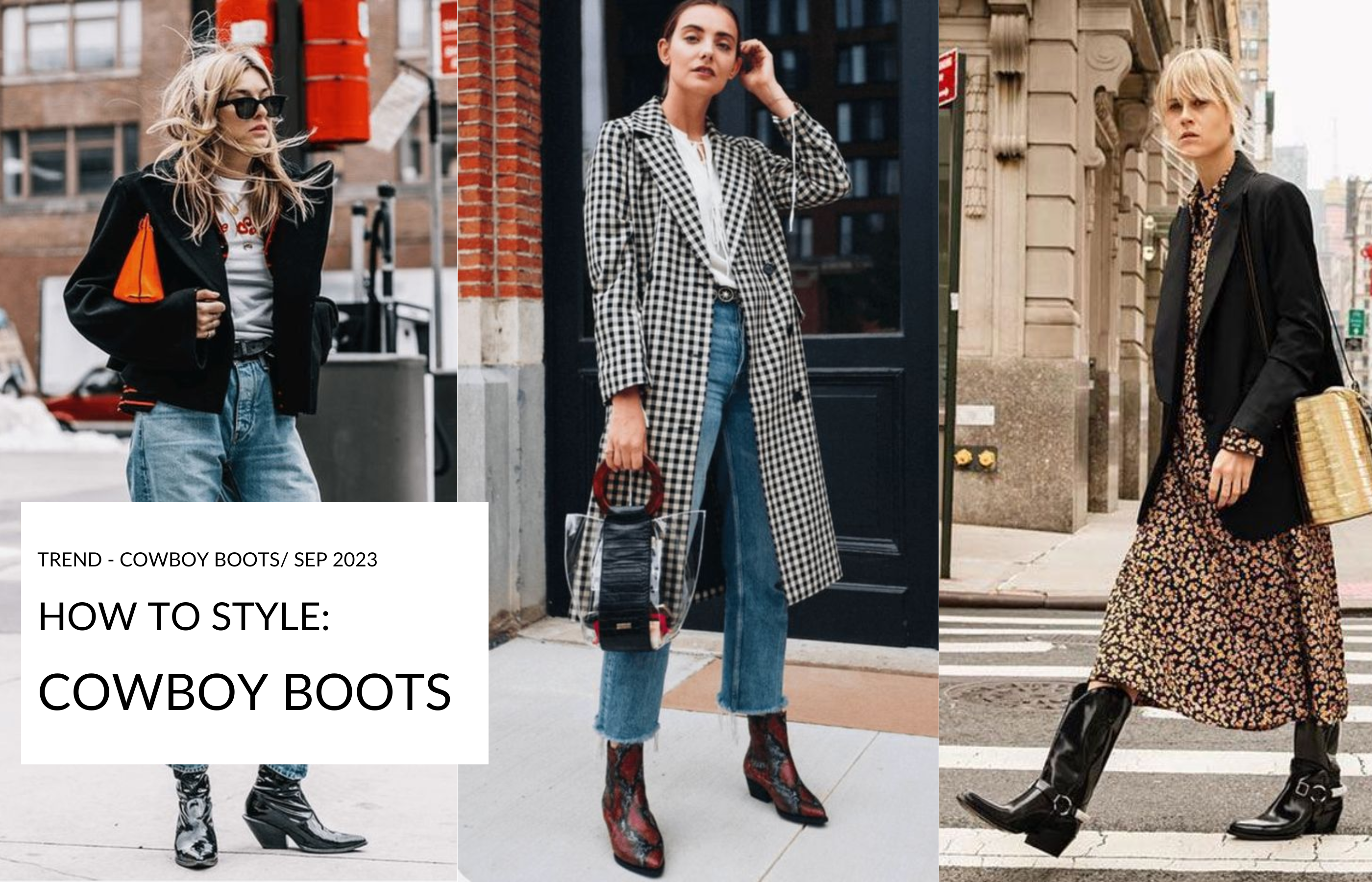 Cowboy Boots - Header Image showing street style