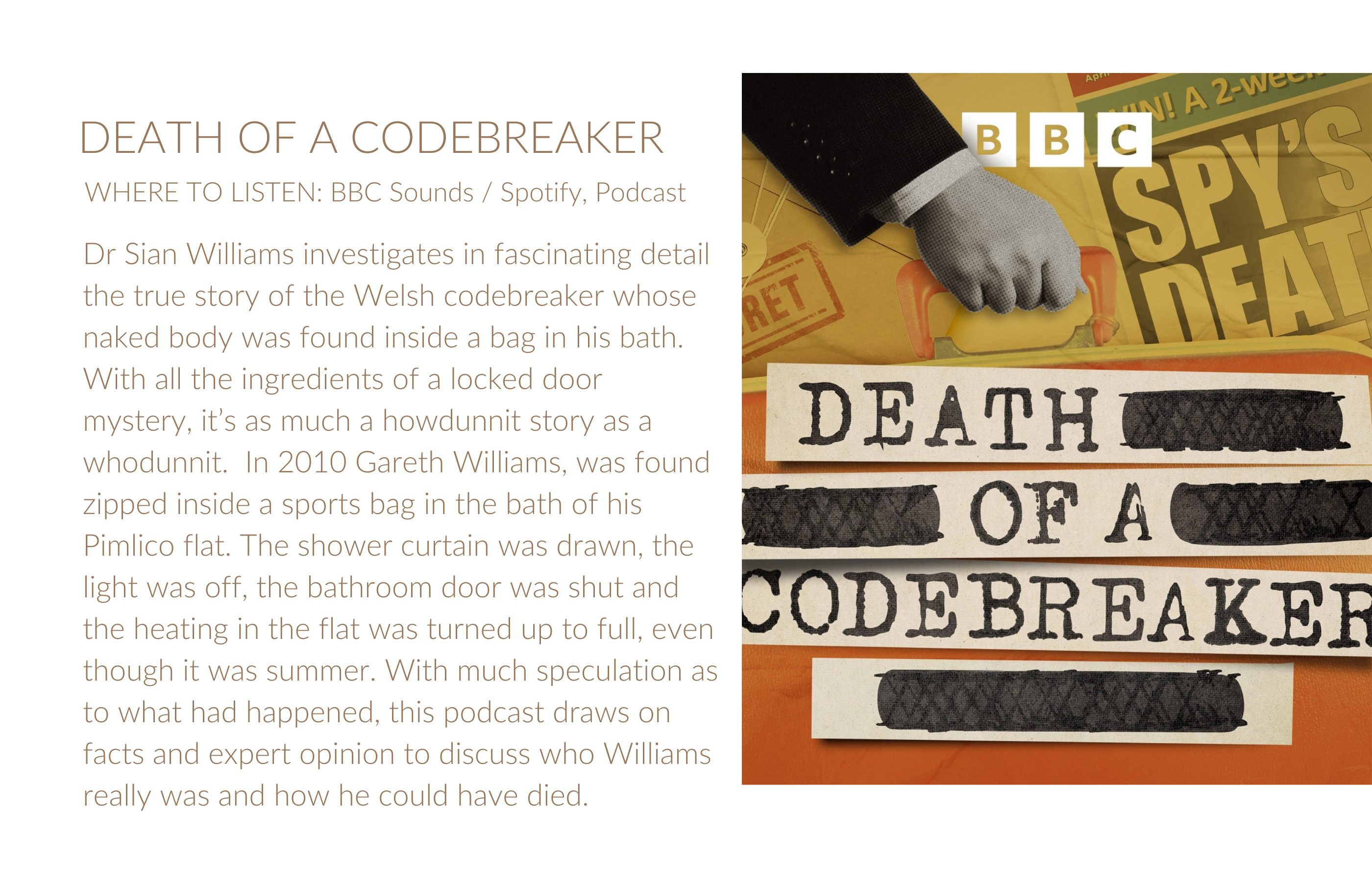 Death of A Codebraker - Podcasts