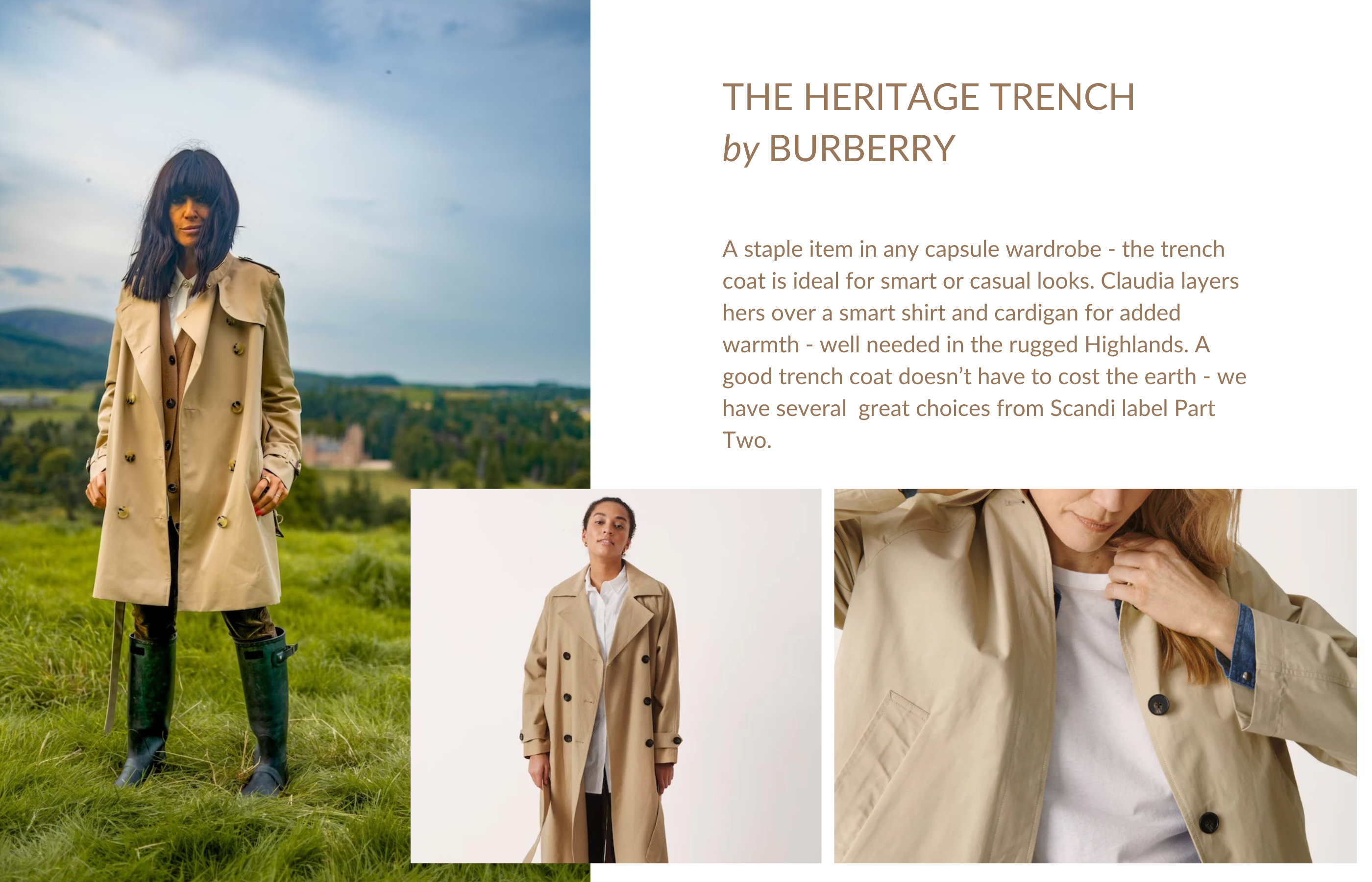 The Traitors Claudia Winkleman Fashion - Trench Coat