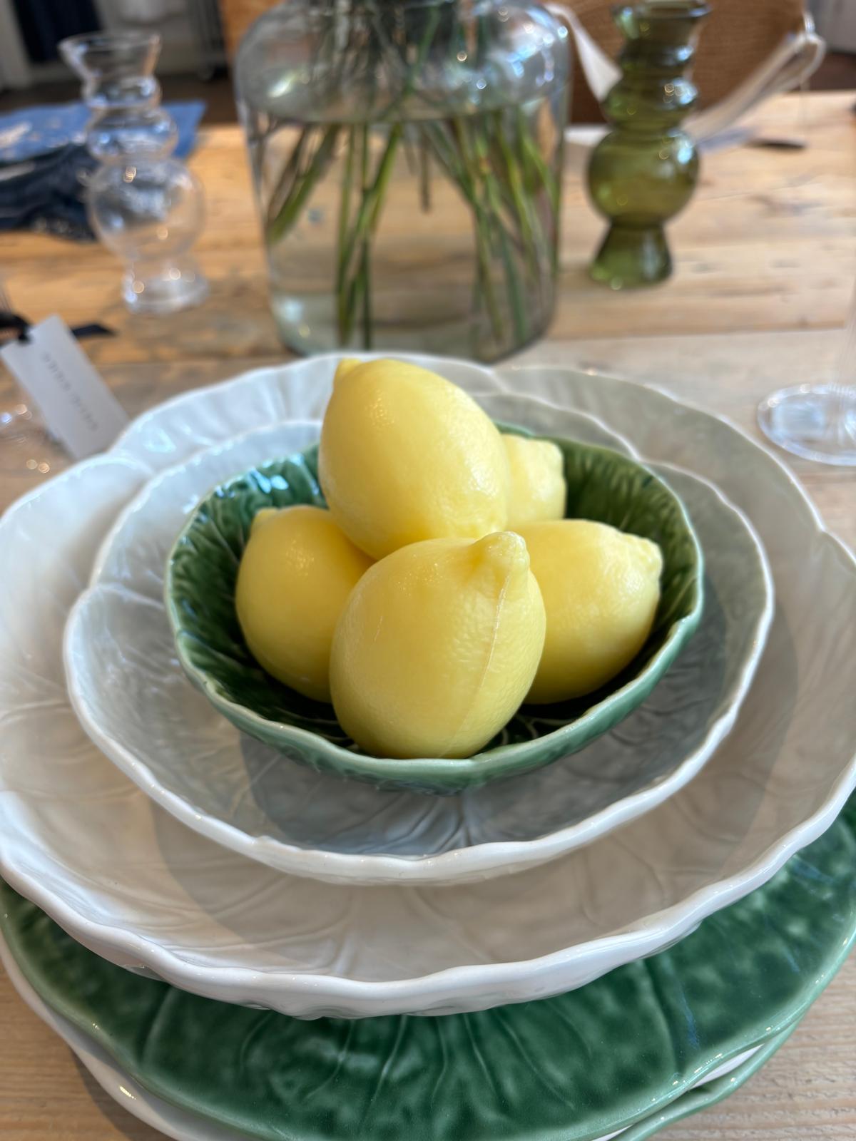 lemon soaps in a bowl