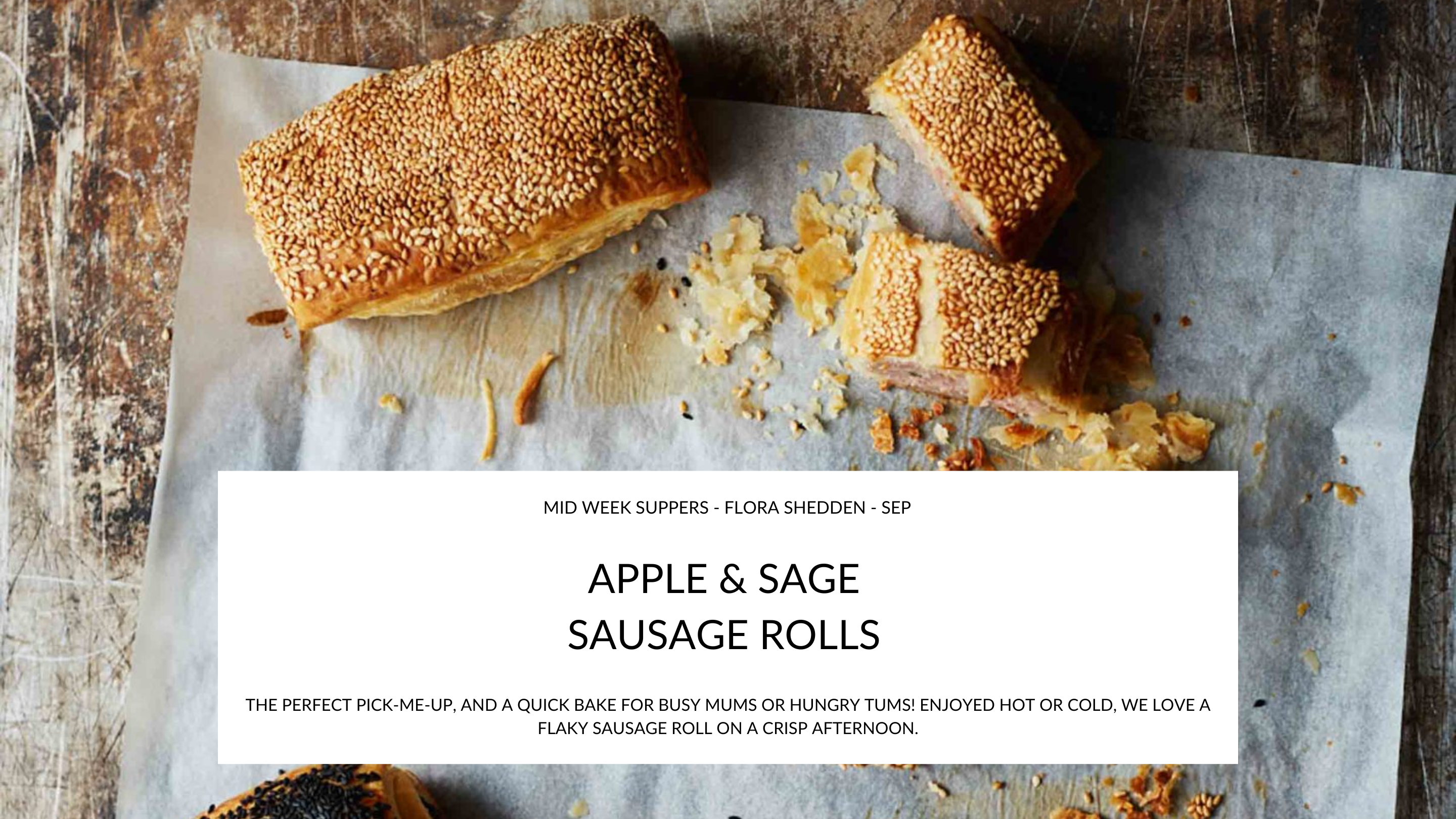 Apple & Sage Sausage Rolls