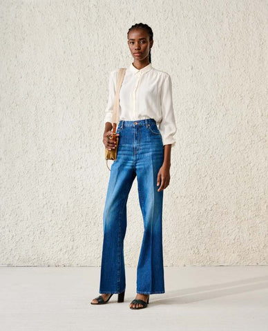 perfect jeans bellerose plume wide legged jeans at biscuit clothing