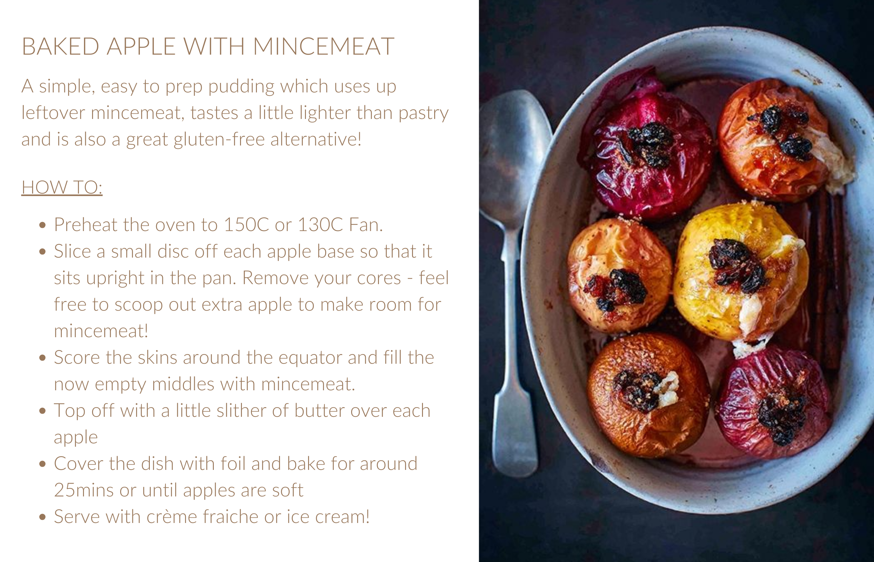 Mincemeat Baked Apples