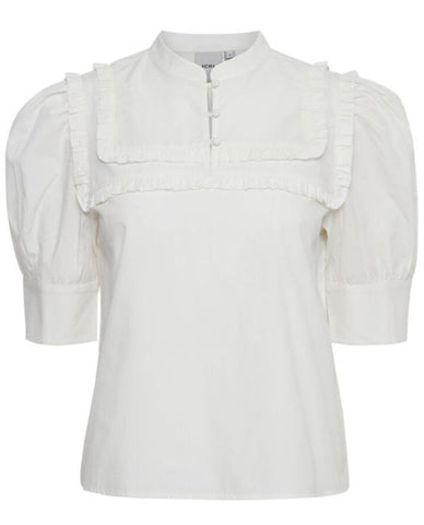Ichi Short Sleeve white shirt
