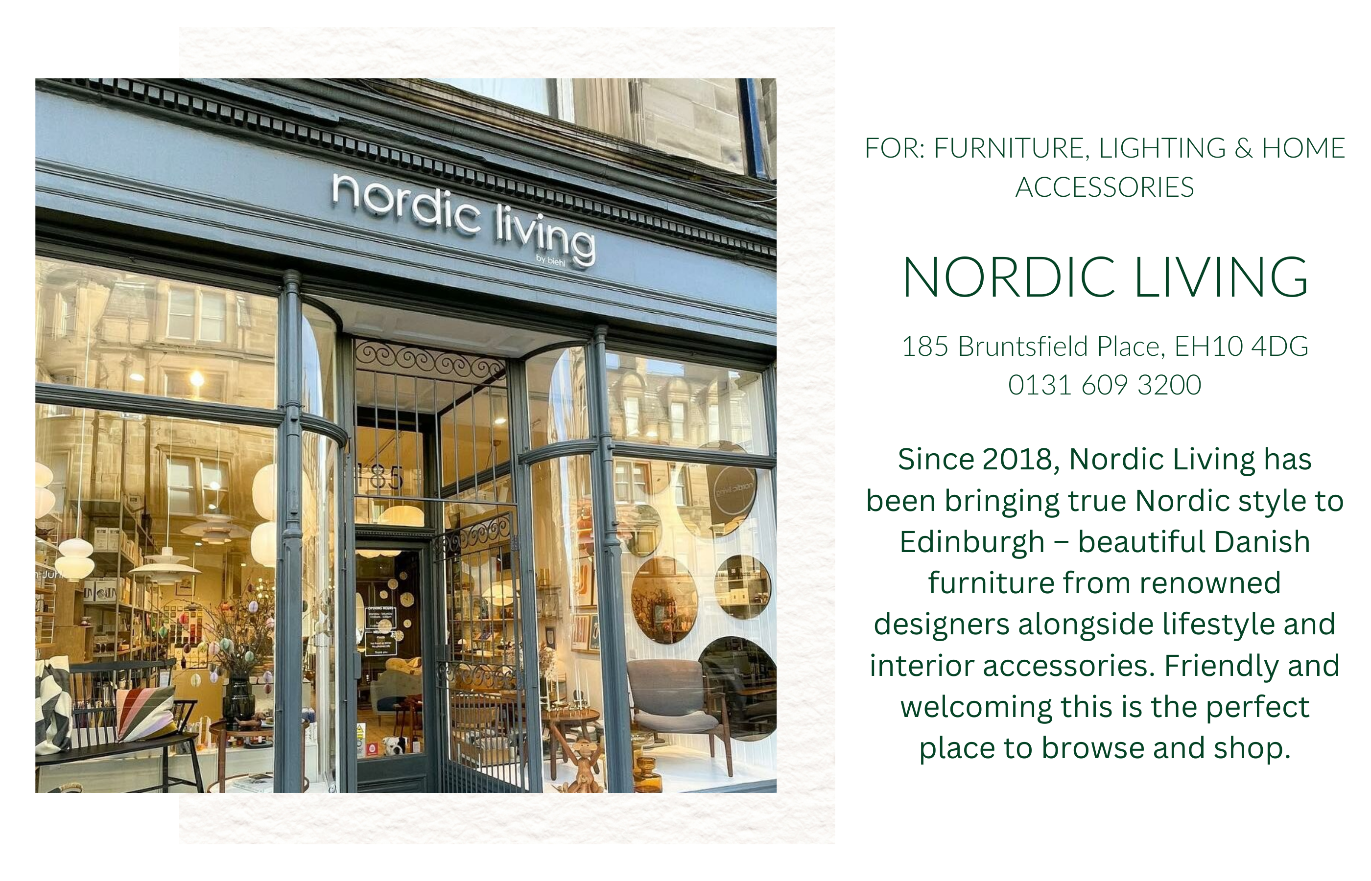 Image of Nordic Loving interiors store, Bruntsfield