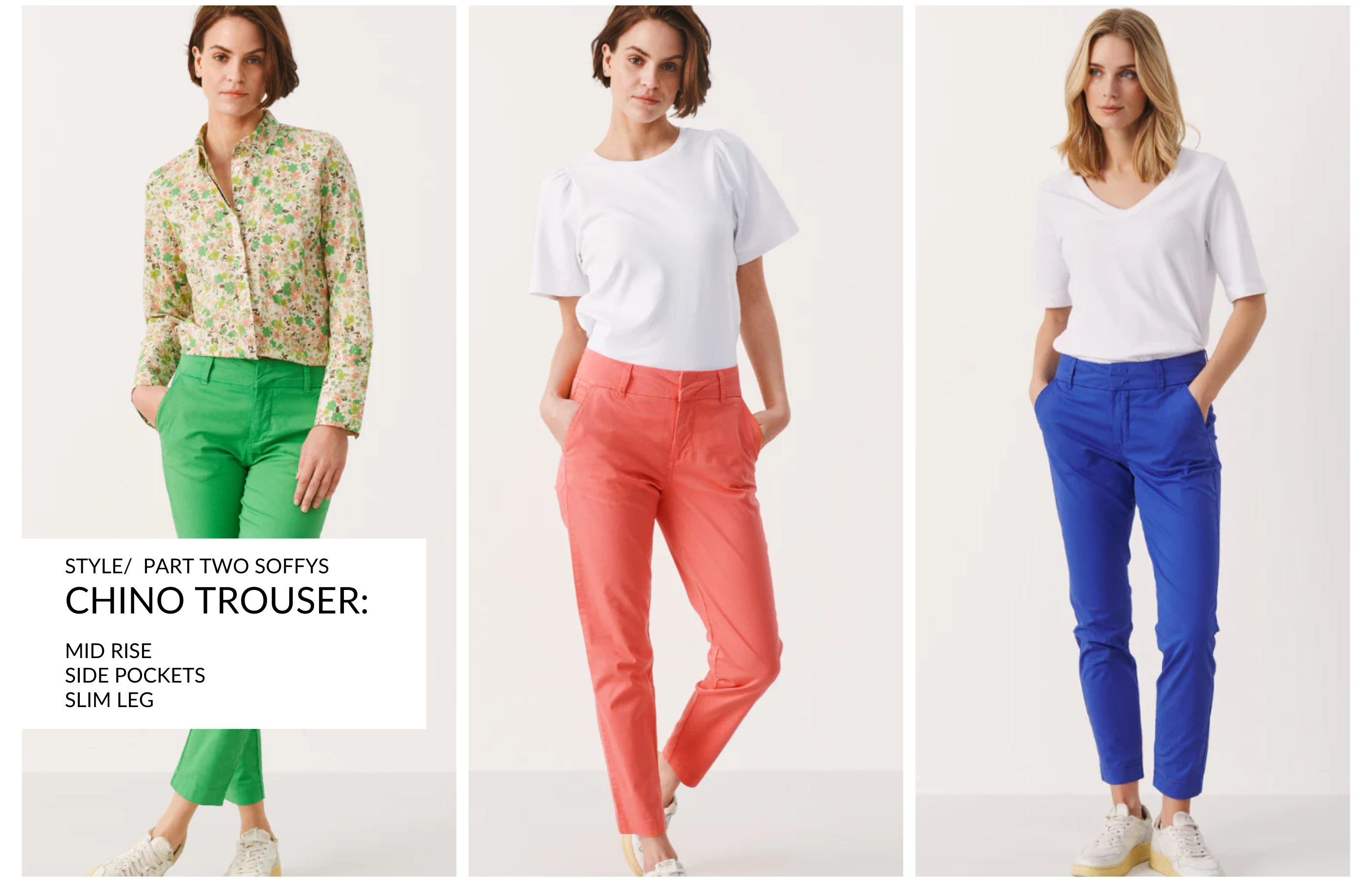 Our Round Up - The Best Colourful Trousers - Biscuit Clothing Ltd