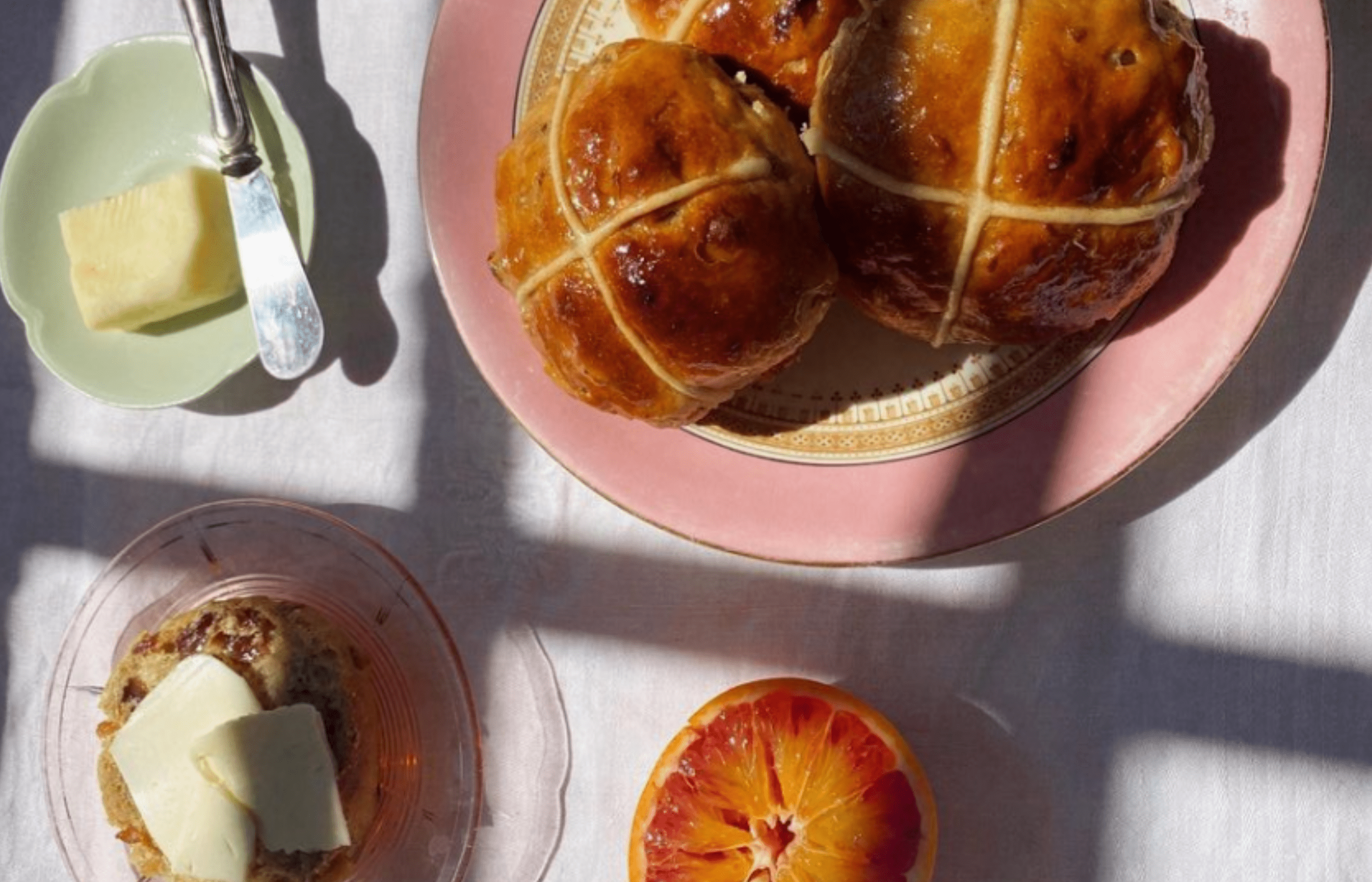 Saffron & Blood Orange Hot Cross Buns