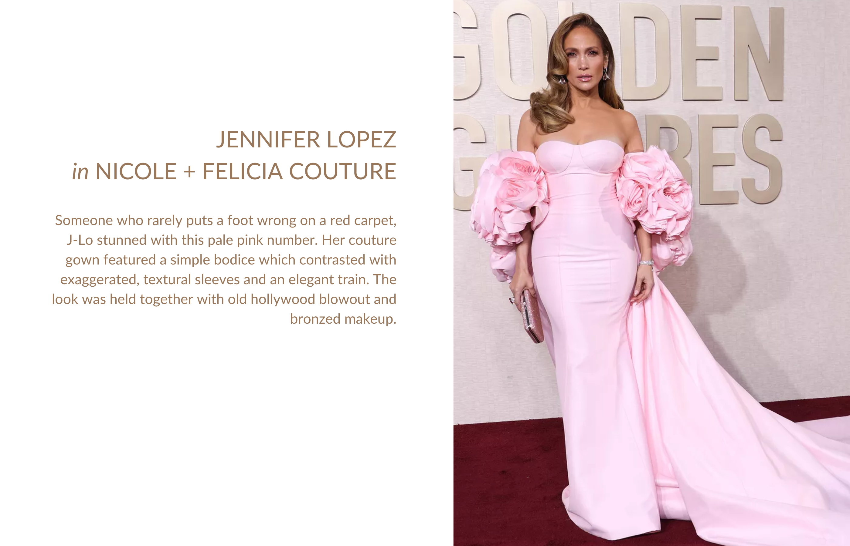 Jennifer Lopez - Golden Globes