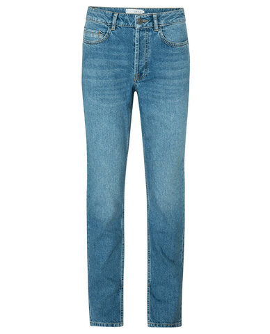 yaya straight blue denim jeans biscuit clothing