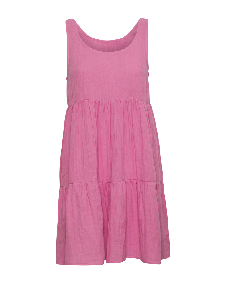 Ichi Foxa Beach Super Pink Sundress - Biscuit Clothing Ltd