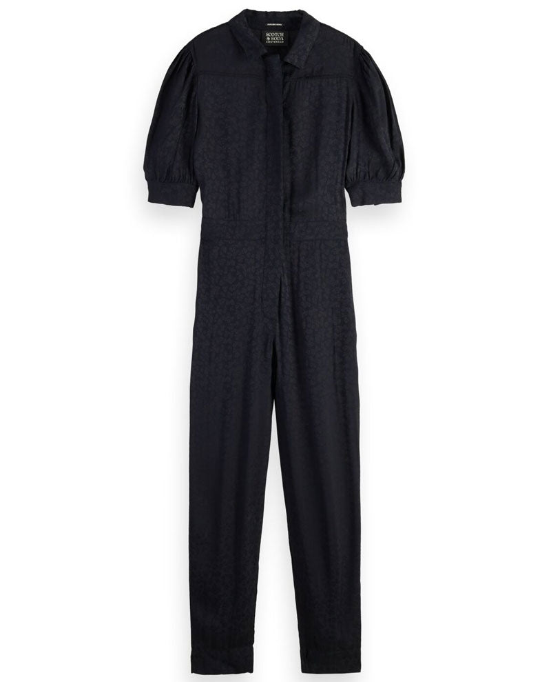 Scotch and Soda Midnight Jacquard Jumpsuit - Biscuit Clothing Ltd