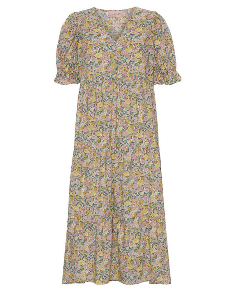 Hunkon Macy Flowerfield Dress - Biscuit Clothing Ltd