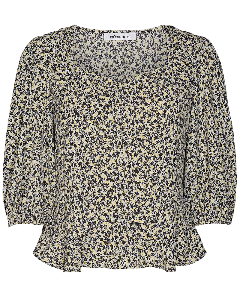 Cocouture Shadow Yellow Flower Blouse