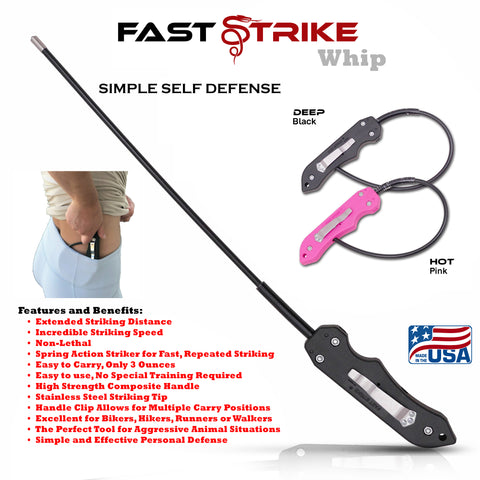 non-lethal self defense tactical whip