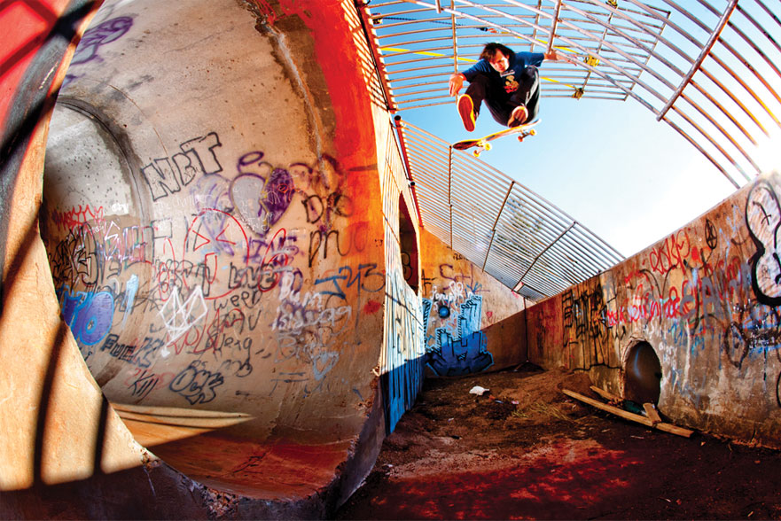 john motta kickflip into fullpipe photo by matt price