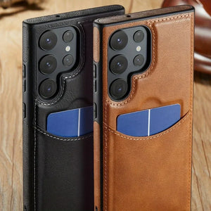 Samsung Galaxy Premium Card Holder Kickstand Case - VeridexMarket