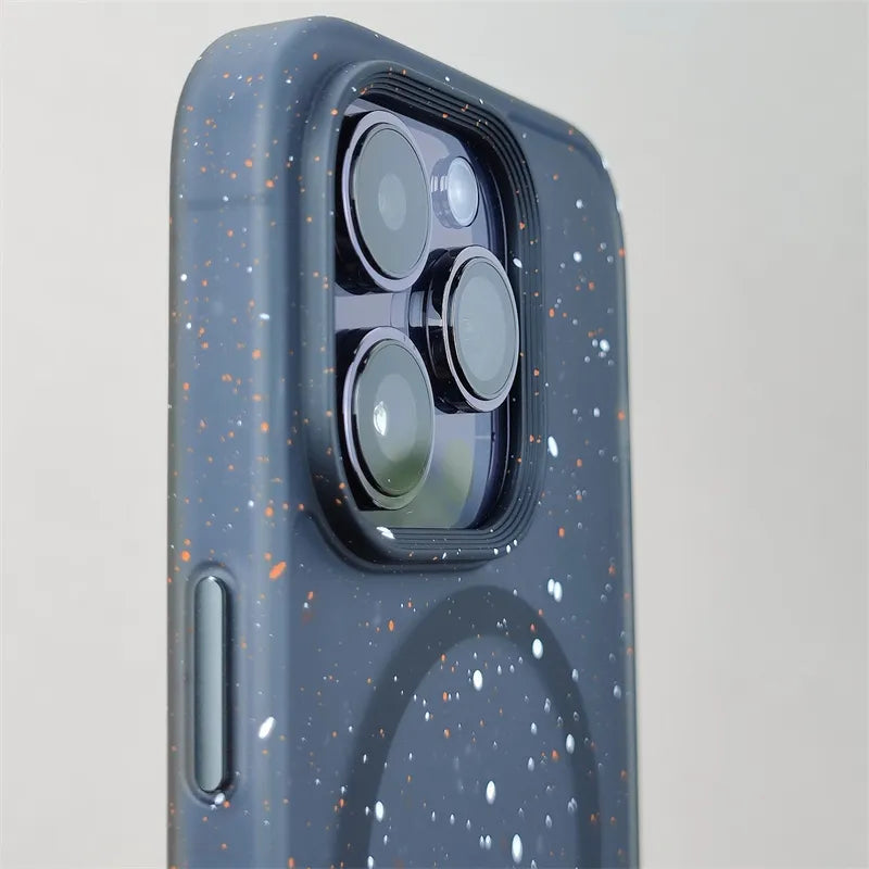 Magnetic Ink Dots MagSafe Armor Case for iPhone 13 14 15 Pro Max