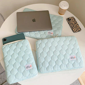 Chic Cotton Fabric Laptop Sleeve for MacBook and Tablets - VeridexMarket