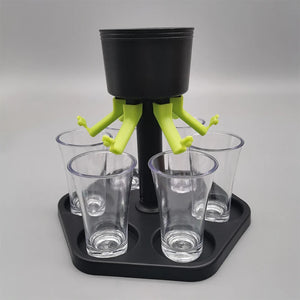 6 Shot Glass Liquor Dispenser - Perfect for Parties and Home Bars - VeridexMarket - Gas Pump Liquor Dispenser