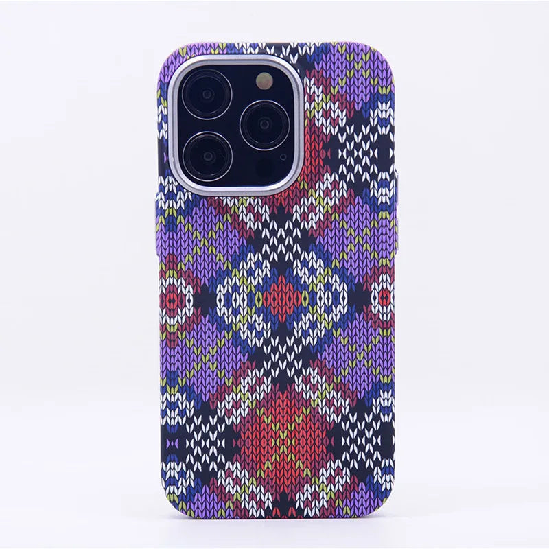 SlimMag Protect - Bohemia Patterned Woven Magnetic Case for iPhone