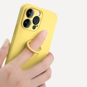 LuxSil RingGuard - Premium Liquid Silicone iPhone 7-11Series Case with Built-In Ring Holder - VeridexMarket