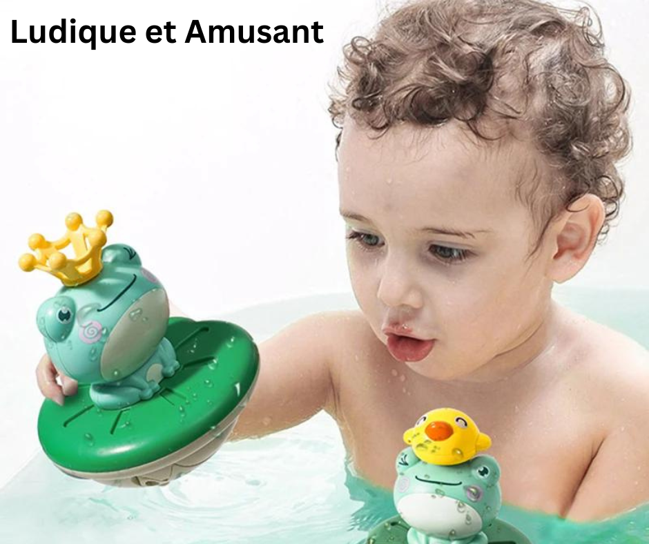 Jouets-de-bain-électrique-grenouille