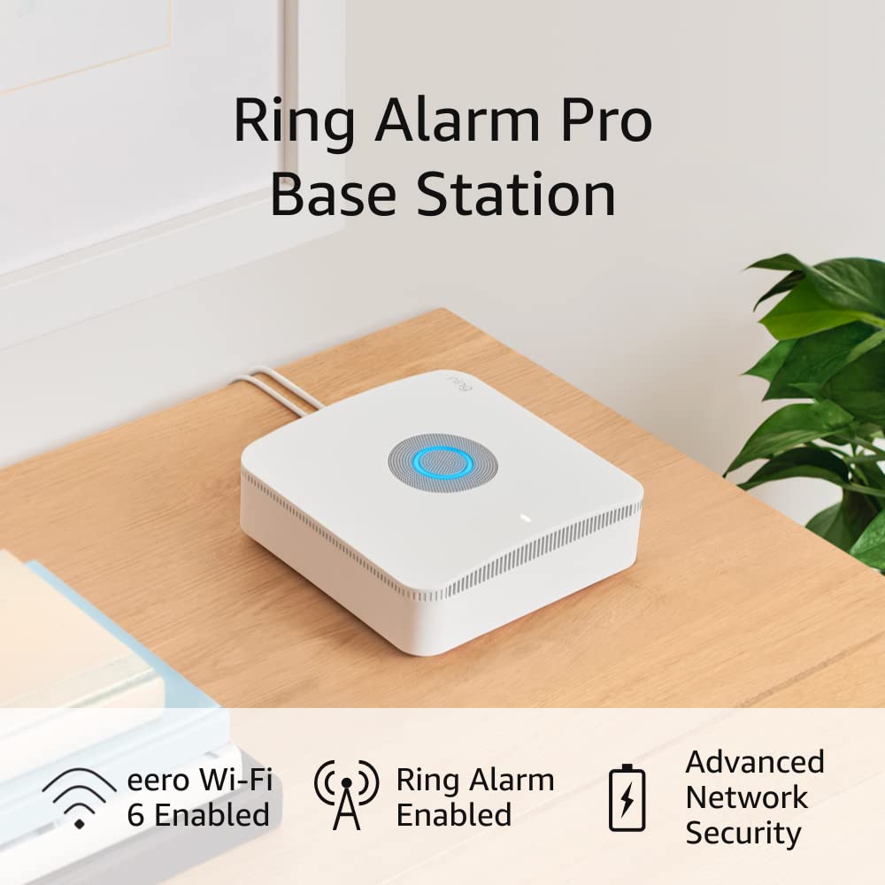 Ring Alarm Pro 8-Piece Kit - built-in eero Wi-Fi 6 router and 30-day free  Ring Protect Pro subscription